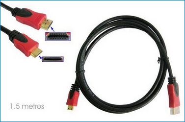 Cable  HDMI  - Mini HDMI . 1.5 metros