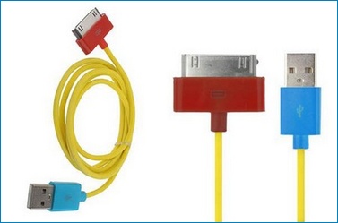 Cable USb iPhone / iPod / iPad . Colores AAR