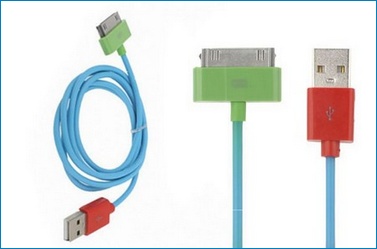 Cable USb iPhone / iPod / iPad . Colores ARV