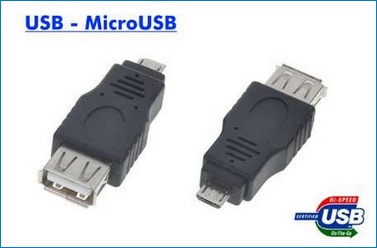 Adaptador MicroUSB a USB - OTG