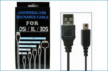 Usb Cable Charger for Nintendo DSi , DSi XL , 3DS
