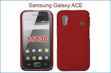 Funda Trasera Roja para Samsung Galaxy ACE