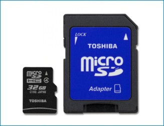 Tarjeta Micro SD TOSHIBA 32 Gb . Clase 4