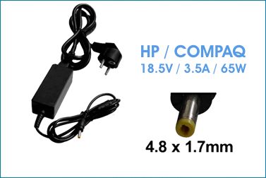 Cargador para Porttiles HP / COMPAQ 18.5V / 65W