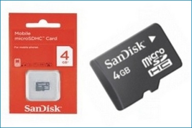 Tarjeta Micro sd Sandisk 4 GB