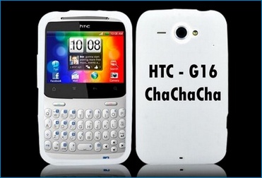 Funda Silicona para HTC ChaChaCha . Blanca