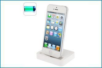 Base de carga para iPhone 5 . Blanca
