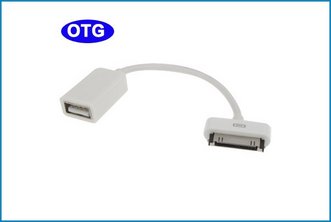Cable USB OTG para Samsung Galaxy Tab - Blanco