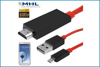 Cable MHL MicroUSB a HDMI MHL Galaxy S4 / S3 - 2m