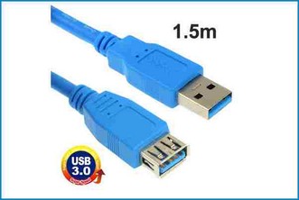 Cable Alargador USB 3.0 1.5 metros M-H