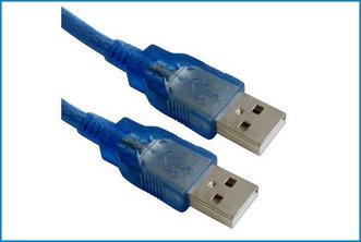 Cable USB 2.0 AM/AM 0.3m