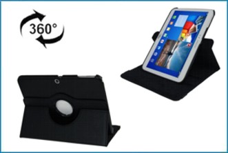 Funda Soporte Giratoria 360 para Samsung Galaxy Tab 3 . Negra
