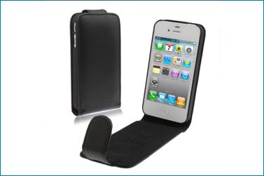 Leather Case for iPhone 4 - Black
