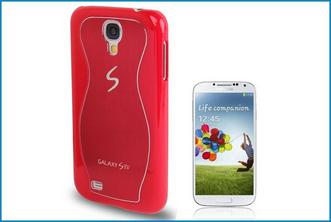 Funda Trasera Plastico / Aluminio Samsung Galaxy S4 . Roja