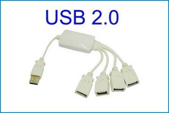 Hub USB 2.0 - 4 USB A Blanco