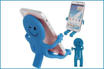 Soporte Flexible para Telfonos . Azul