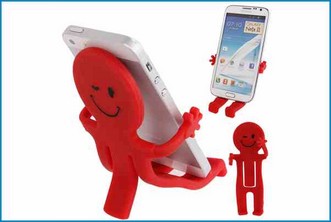 Soporte Flexible para Telfonos . Rojo