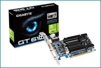 Tarjeta Grfica Gigabyte GeForce GT 610 1GB GDDR3