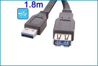 Cable Alargador USB 3.0 M-H . 1.8 m