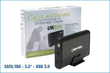 Caja Externa 3.5" SATA/IDE USB 2.0